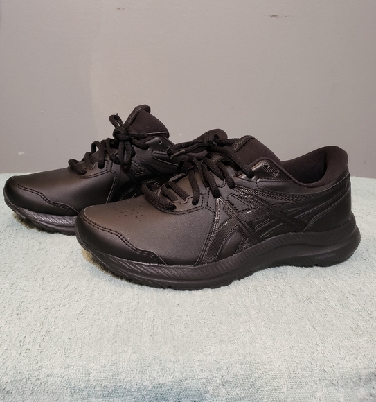 ASICS GEL - Contend Women's Athletic Black Walking Shoes Size 8‎ Wide - Picture 1 of 11